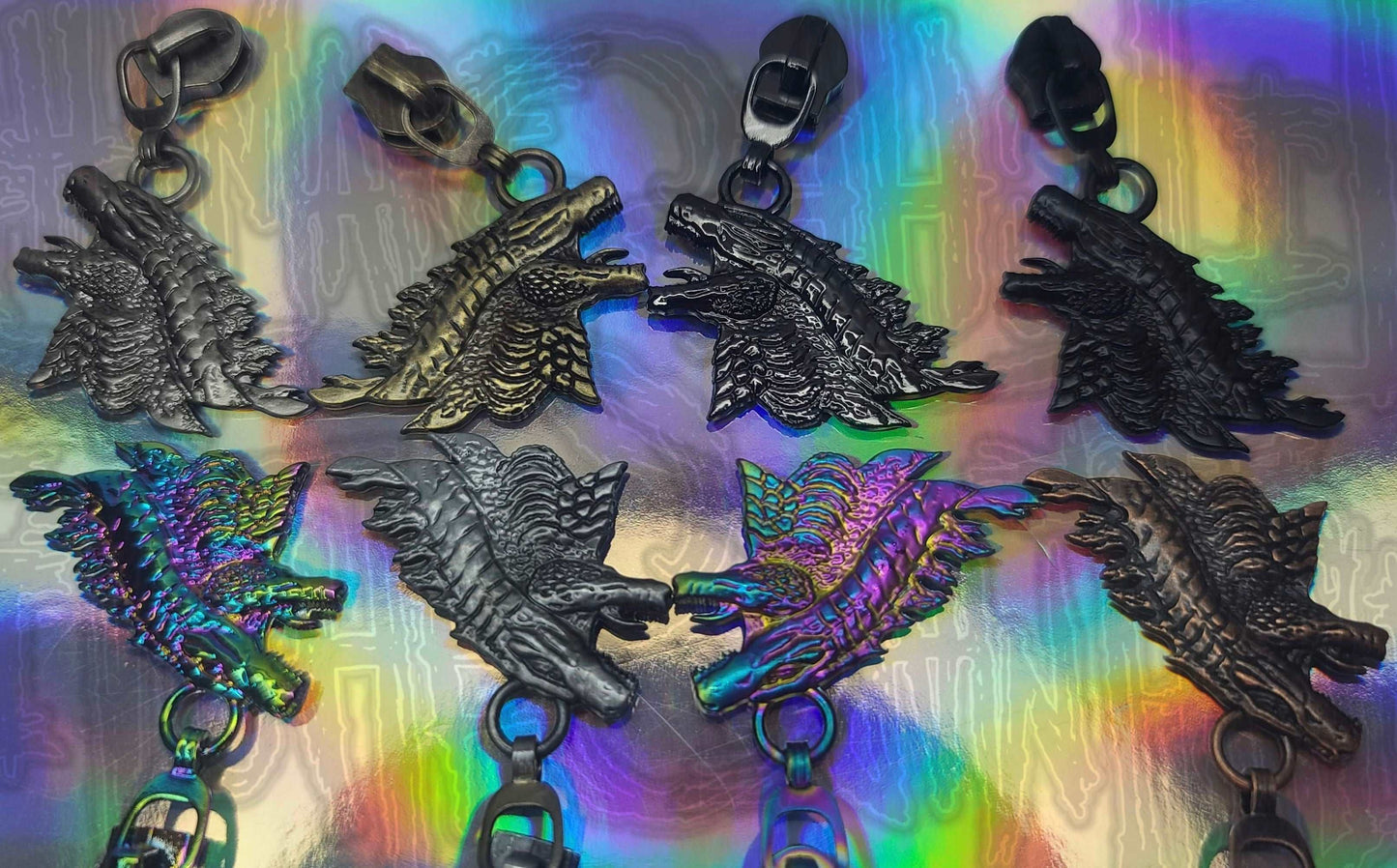 Monster Lizard #5 Nylon Zipper Pulls