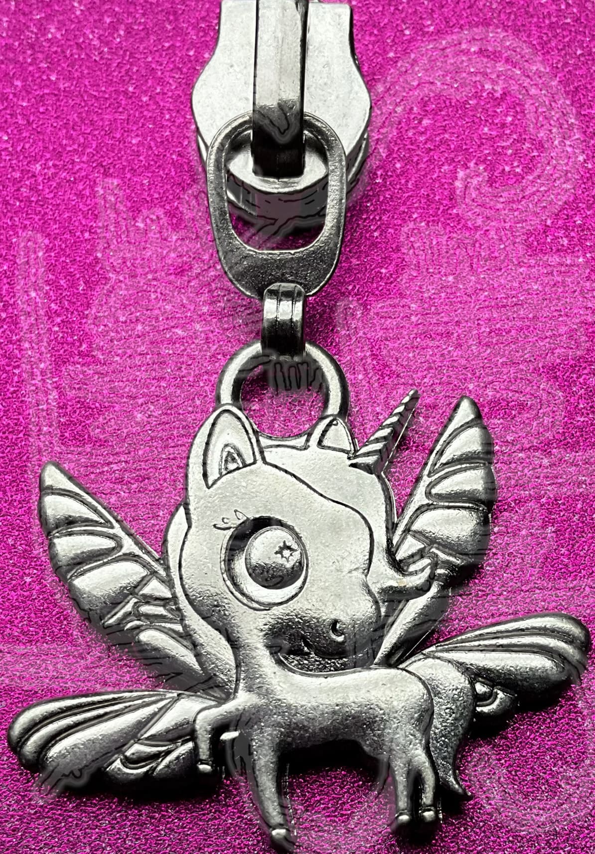 Winged Unicorn #5 Nylon Zipper Pull