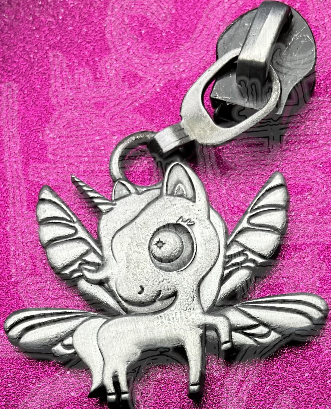 Winged Unicorn #5 Nylon Zipper Pull