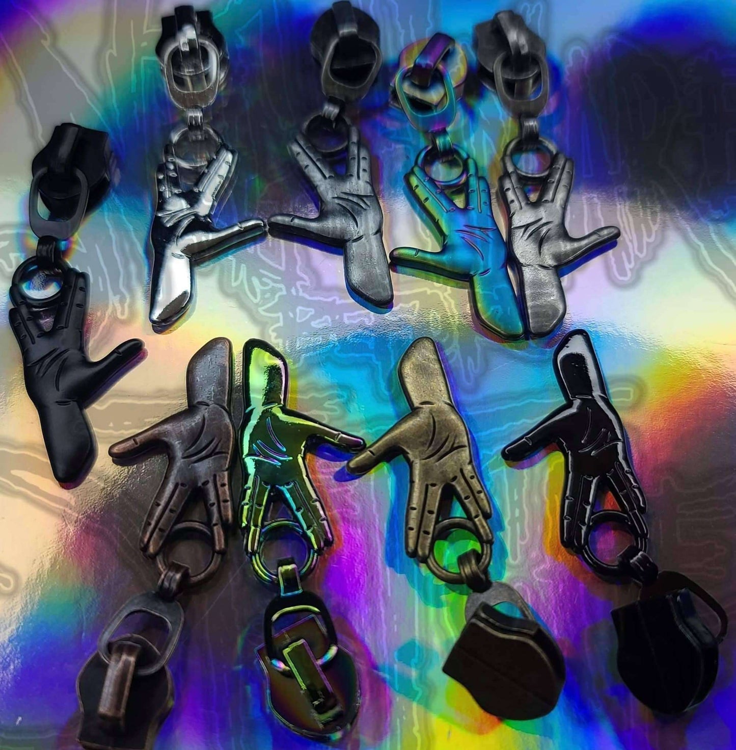 Live Long #5 Nylon Hoarder Pack Zipper Pulls