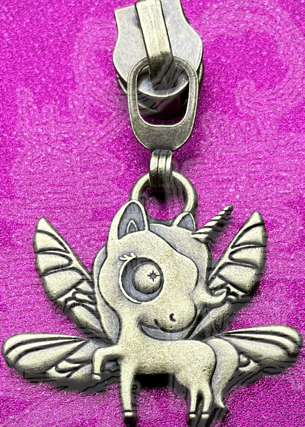 Winged Unicorn #5 Nylon Zipper Pull