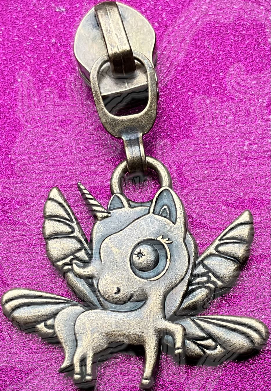 Winged Unicorn #5 Nylon Zipper Pull