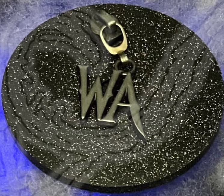 WA initials #5 Nylon Zipper Pull