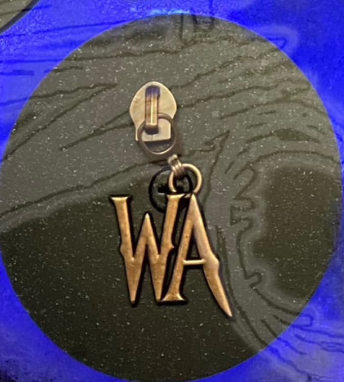 WA initials #5 Nylon Zipper Pull